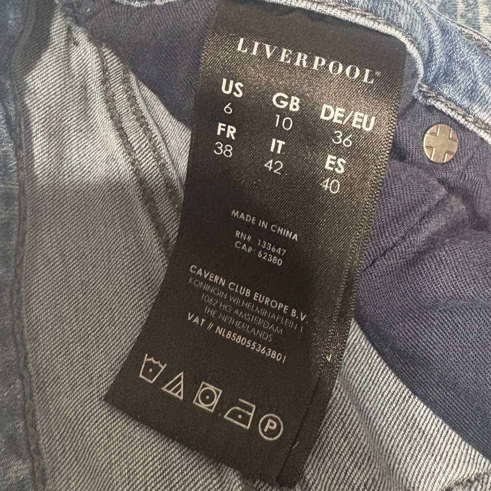 Liverpool Bandana Print Jeans | Paisley Patchwork Denim | Size 6 - Picture 5 of 13
